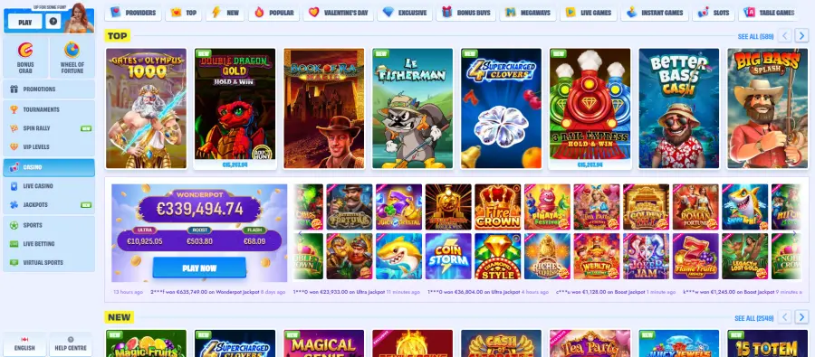 Only Spins casino